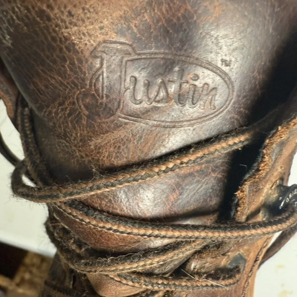 Justin Original Workboots Mens Brown Leather Composite Toe Waterproof Work Boots